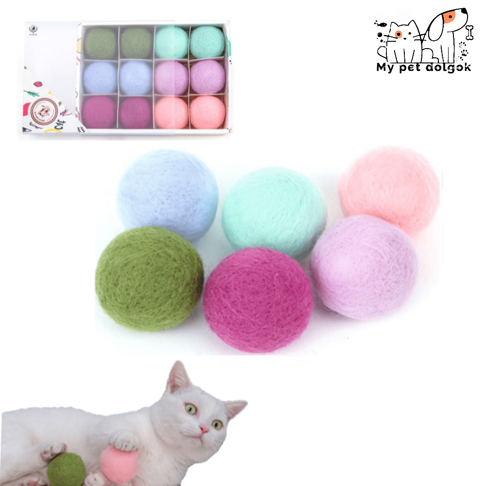 Fonott macskamentás labdák cicáknak-12db