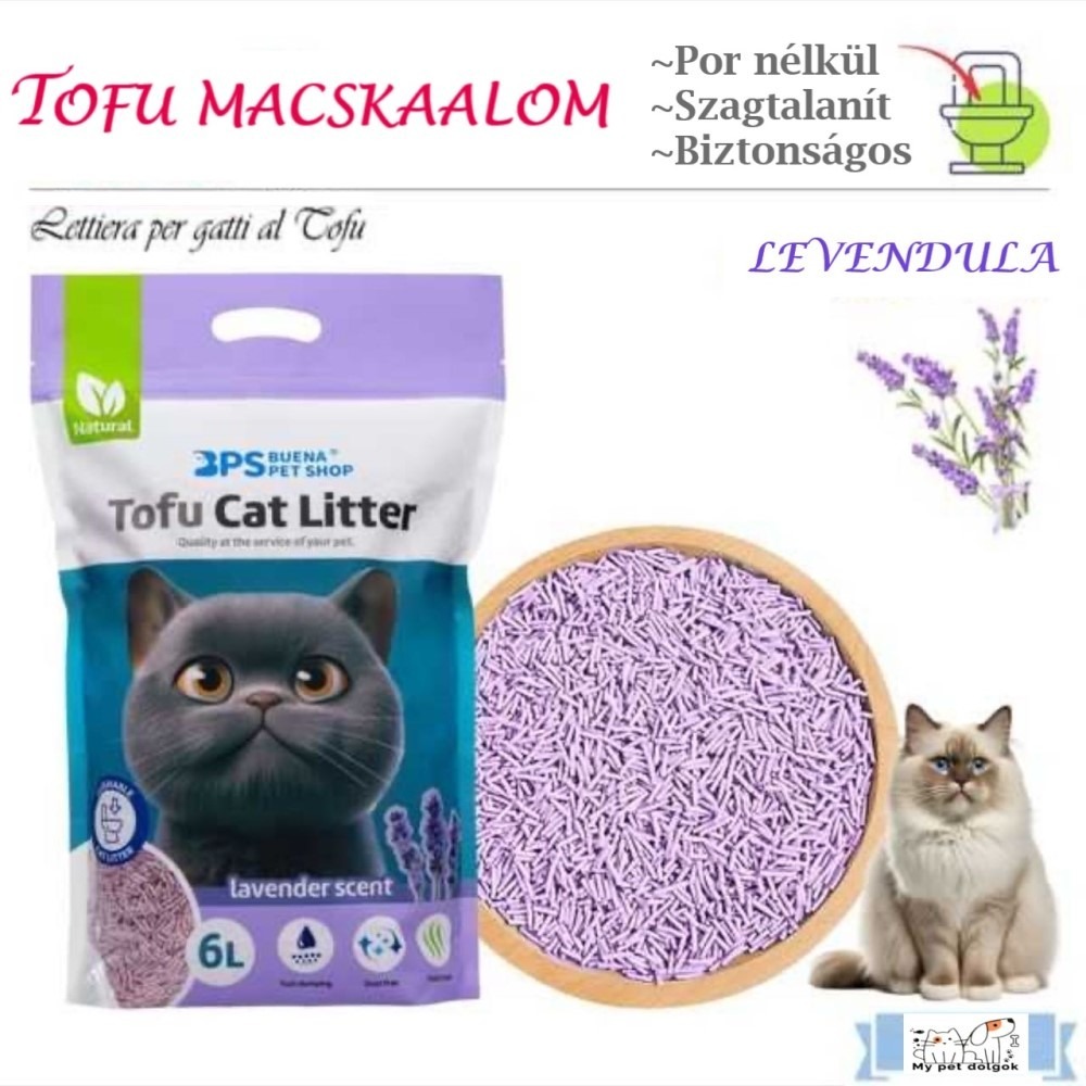 Levendulás Tofu macskaalom-6L