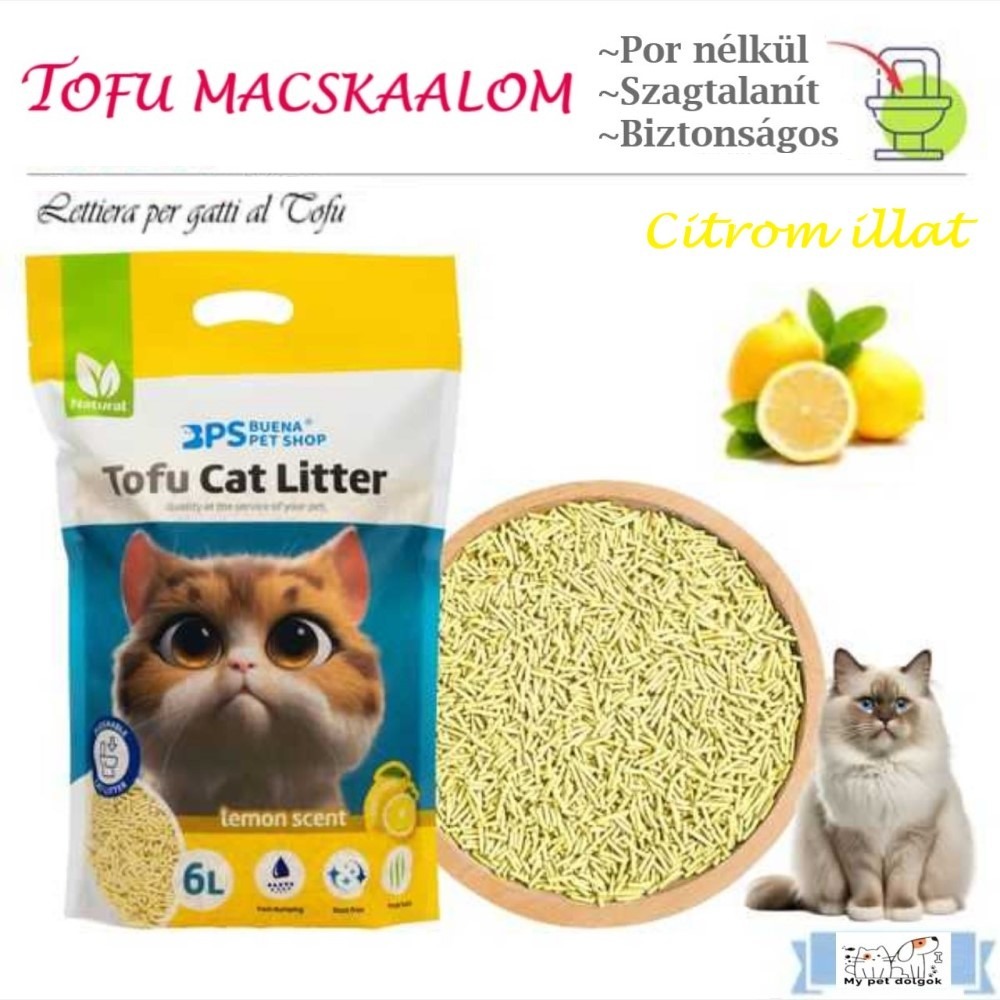Citromos Tofu macskaalom-6L