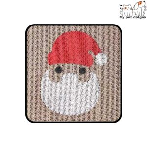 Falra ragasztható macska játék kaparó- Mikulás mintával