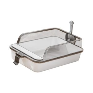 Fröccsenésmentes macska alomtálca