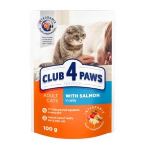 Club 4 Paws Prémium Felnőtt Macska Alutasak-Lazac szószban 100g