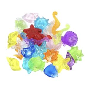 Akváriumi akril drágakő dísz csomag óceáni stílusban – 75g