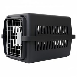 Biztonságos kisállat szállítóbox – fekete