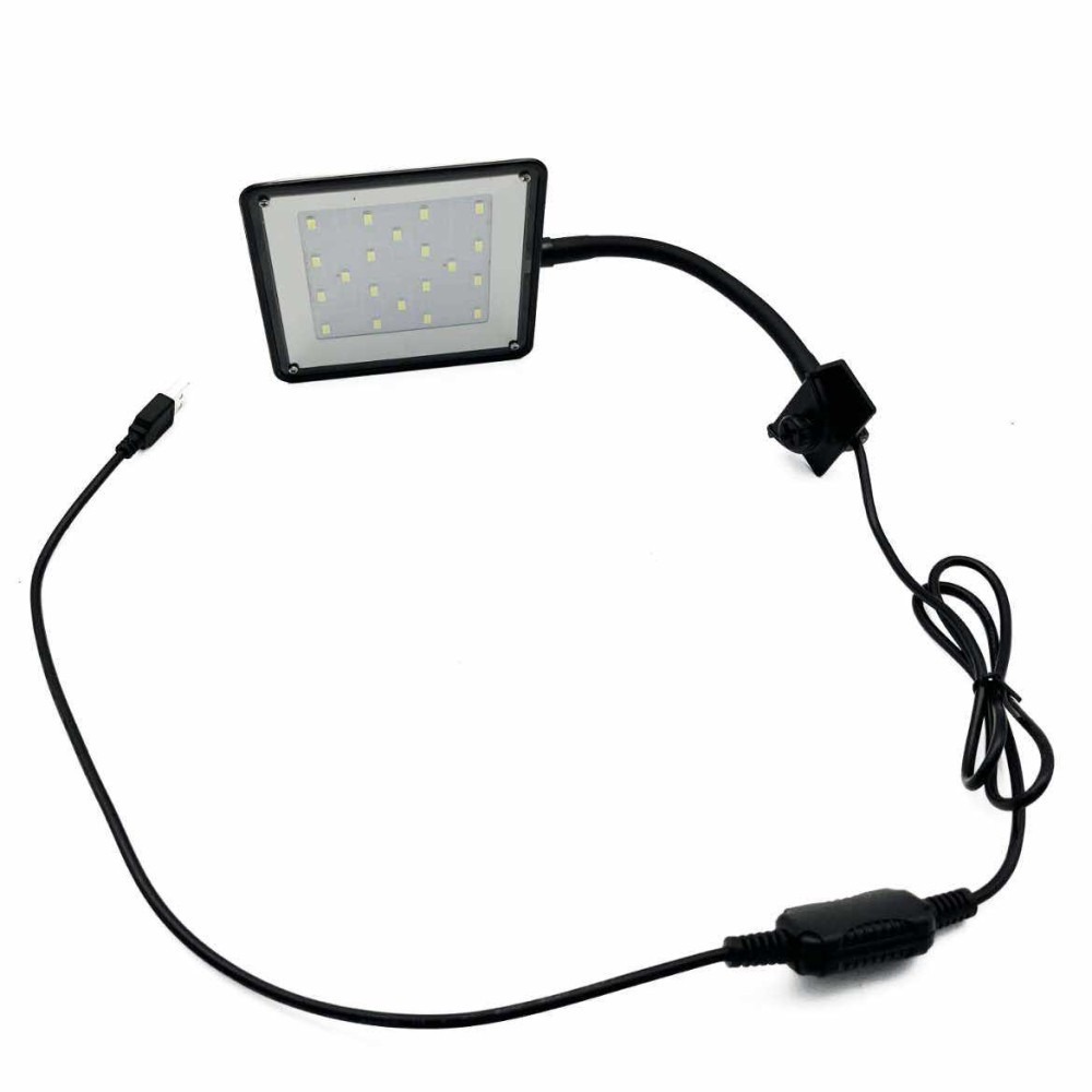 Csíptetős LED Akváriumi Lámpa –20 LED és USB csatlakozással
