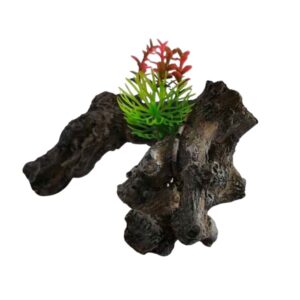 Dekoratív műfa műnövénnyel akváriumba