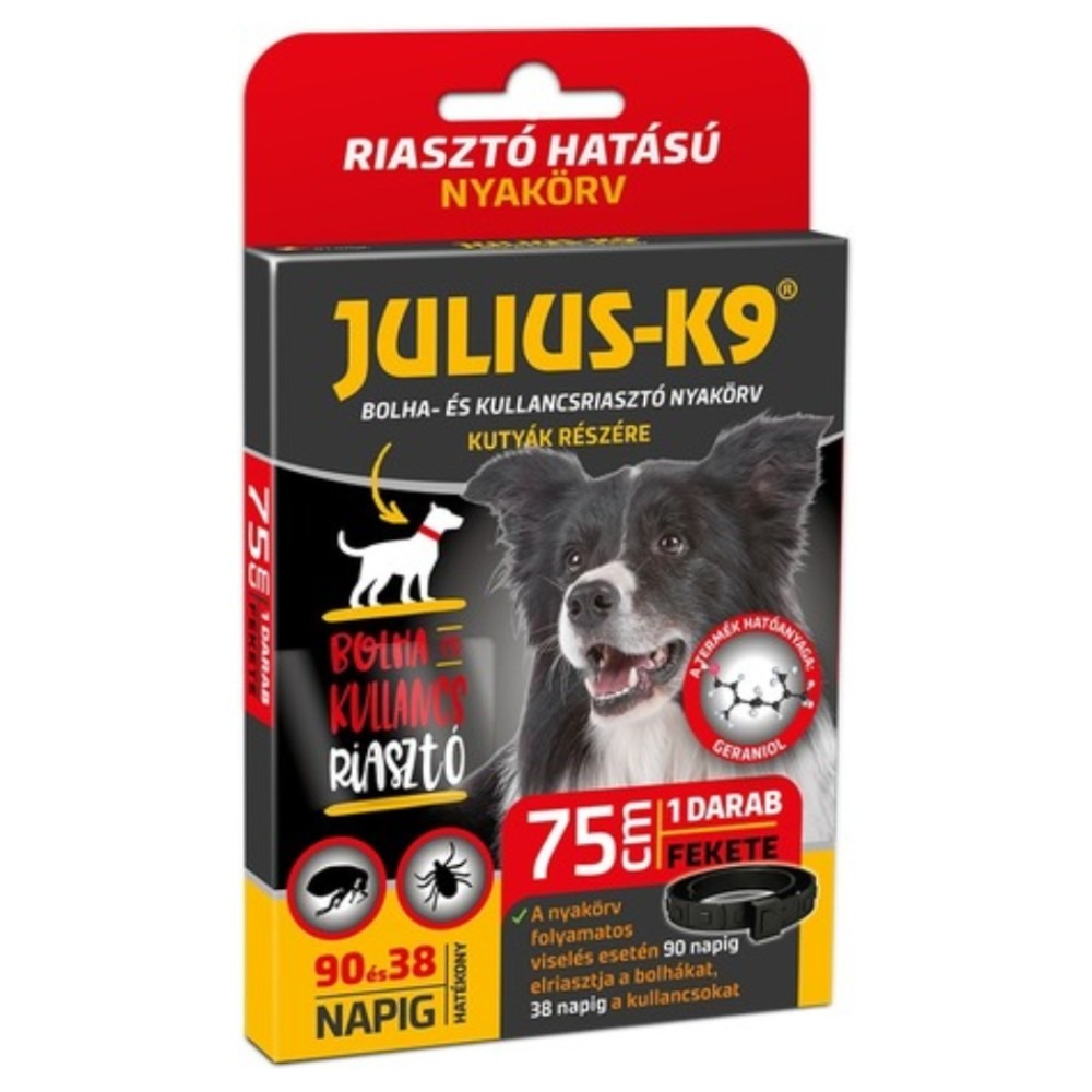 Julius K-9 bolha- és kullancsriasztó nyakörv kutyáknak 75cm