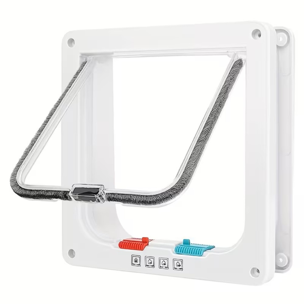 Kutya-macskaajtó 4 irányú biztonsági zárral 35 x 43cm