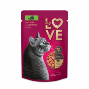 My Love alutasakos felnőtt macskaeledel marha és sárgarépa szószban 85g