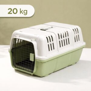 Nunbell Grand kisállat szállítóbox – 20 kg - Zöld