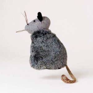 Plüss egér macskajáték macskamenta tartállyal 1db - Szürke