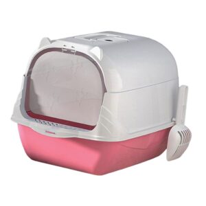 Elzárt macska WC lapáttal-cicafüles design - Rózsaszín