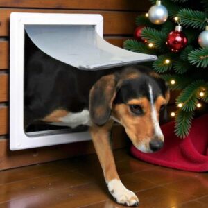 Trixie Ajtó Kutyának 2-utas S-M 30*36cm fehér