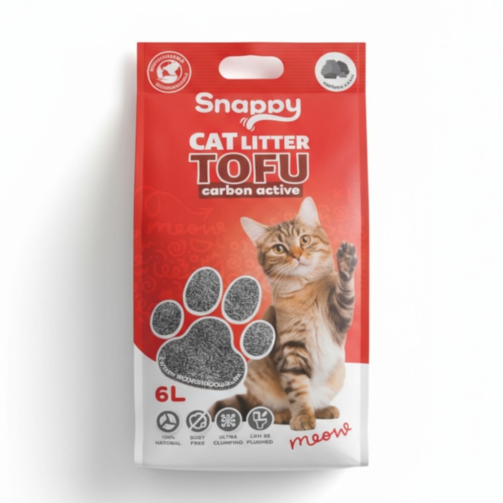 Snappy Tofu macskaalom aktív szénnel 6L