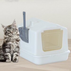 Zárt házikós macskaalom wc lapáttal