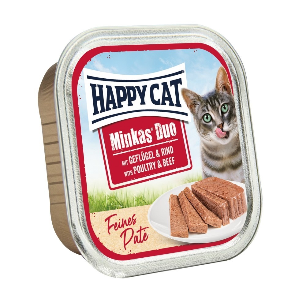 Happy Cat Minkas Duo Baromfi-Marha 16x100g