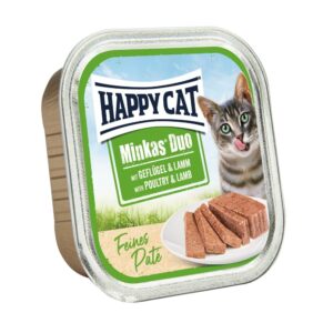 Happy Cat Minkas Duo Baromfi-Bárány 16x100g