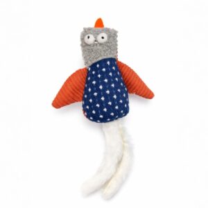 Plüss madár macskajáték hosszú farokkal