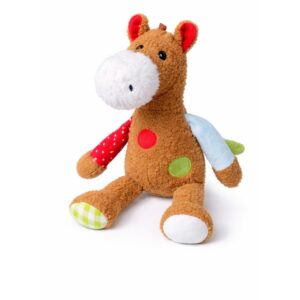 Puha állatfigurás plüss kutyajáték 38cm - 1db - Ló