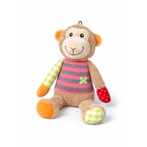 Puha állatfigurás plüss kutyajáték 38cm - 1db - Majom