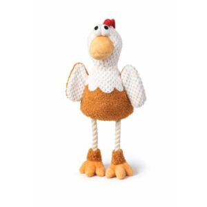 Puha állatfigurás plüss kutyajáték 38cm - 1db - Csirke