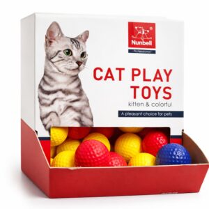 Színes habosított cicajáték labda készlet 3