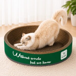 Kör alakú karton macska kaparó és fekhely 45cm