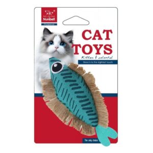 Macskamentás plüss hal játék zizegő hanggal